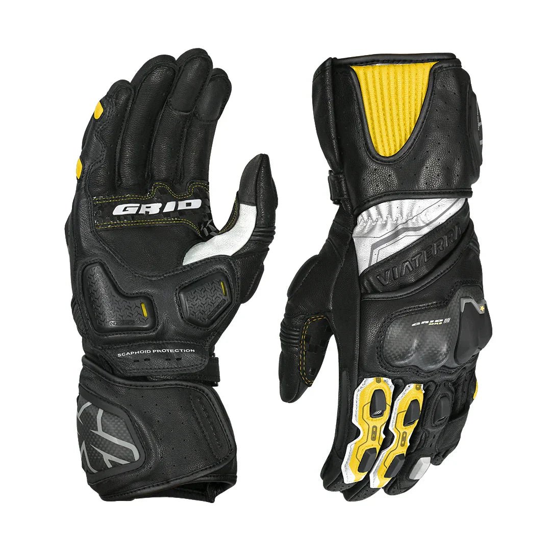 Viaterra Grid MK3 Full Gauntlet Riding Gloves - 6KIOMGloves